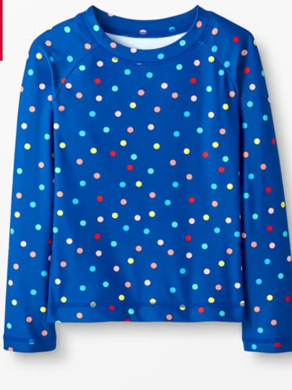 Hanna Andersson Royal Blue Long Sleeve Polka dot rash guard like new